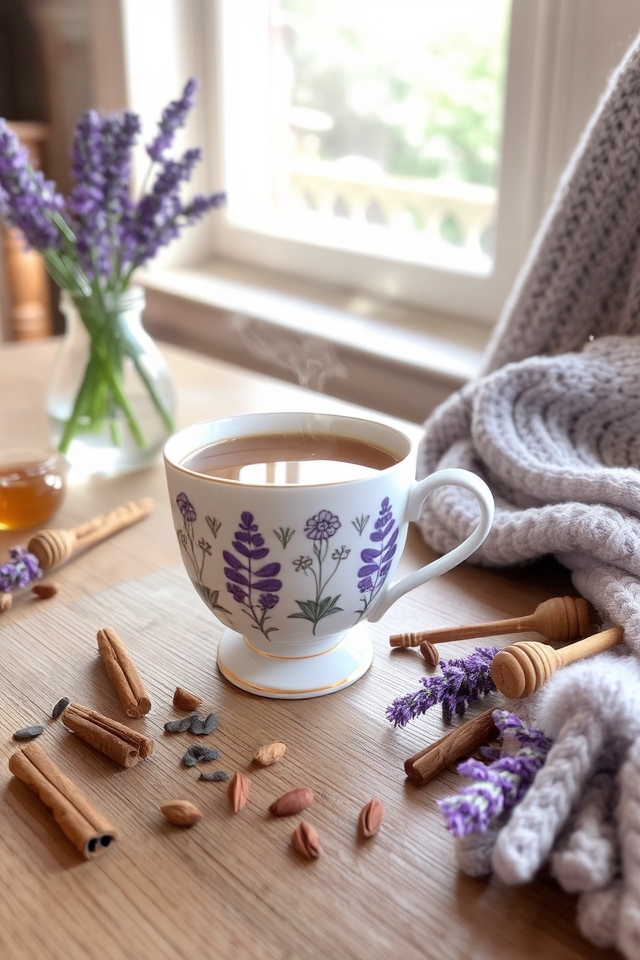 soothing lavender spiced tea