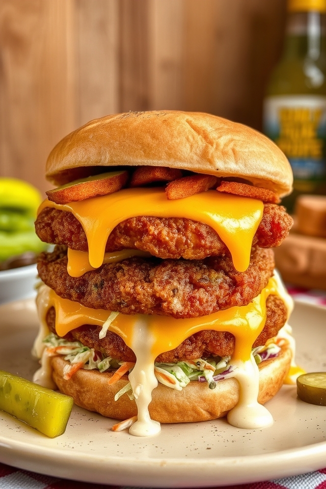southern fried burger delight