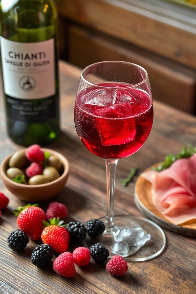sparkling italian berry wine