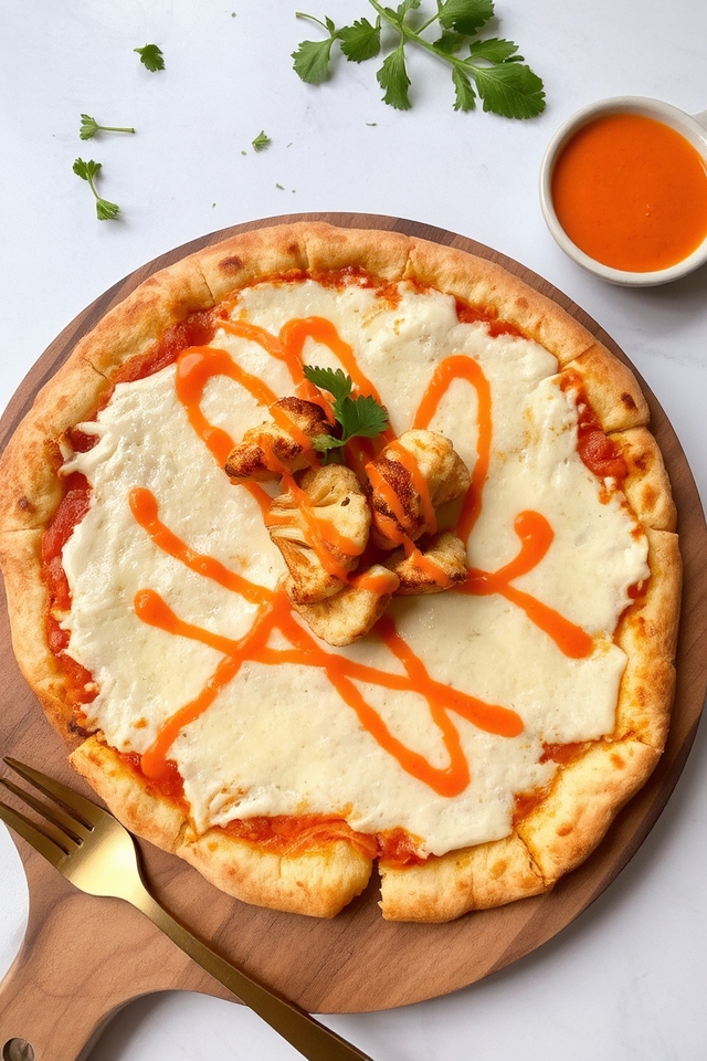 spicy cauliflower cheese pizza