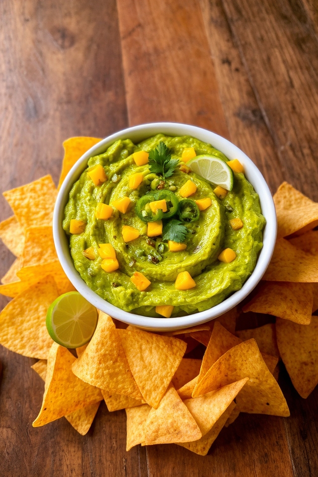 spicy mango guacamole delight