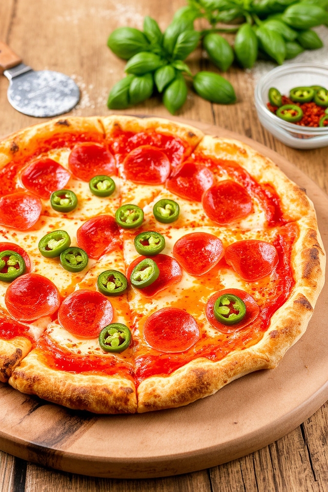 spicy pepperoni jalape o delight
