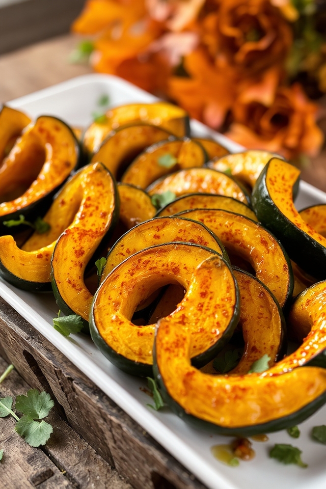 spicy sweet roasted squash