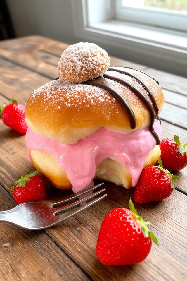 strawberry cream filled delight