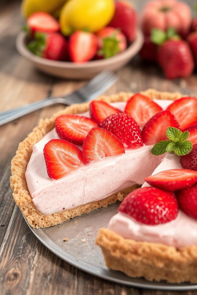 strawberry cream pie delight