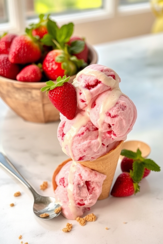 strawberry cream pie indulgence