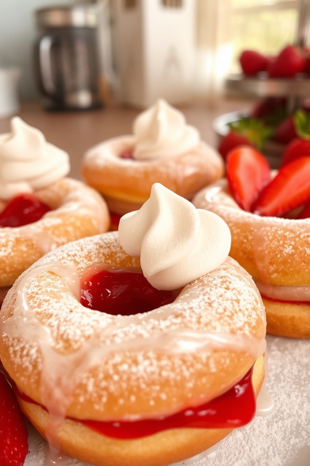 strawberry jam donut delight