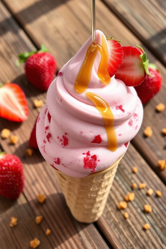 strawberry yogurt frozen delight