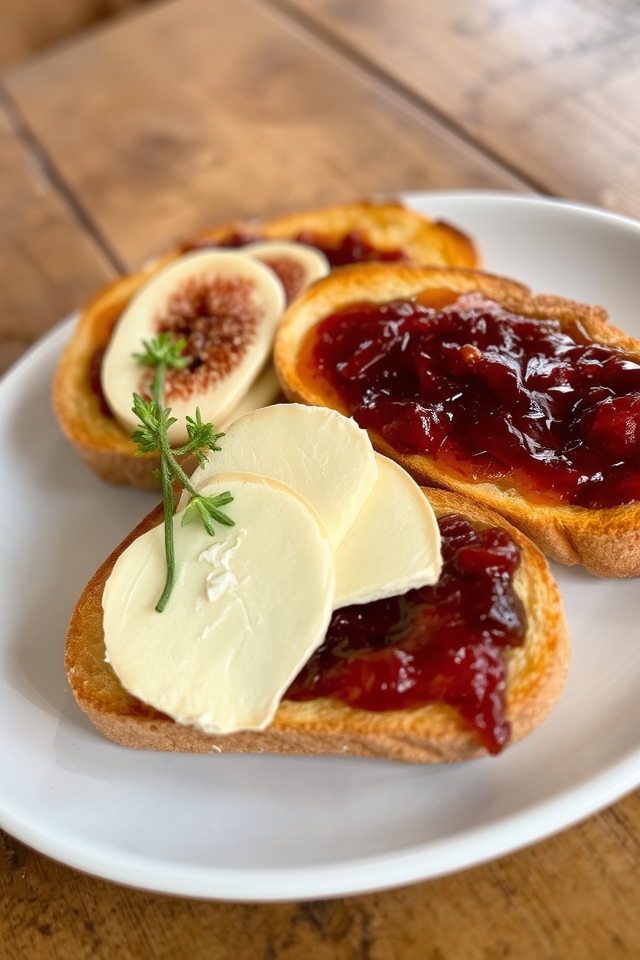 sweet and savory toast