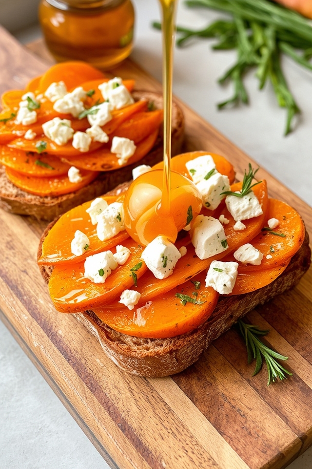 sweet potato goat cheese toast