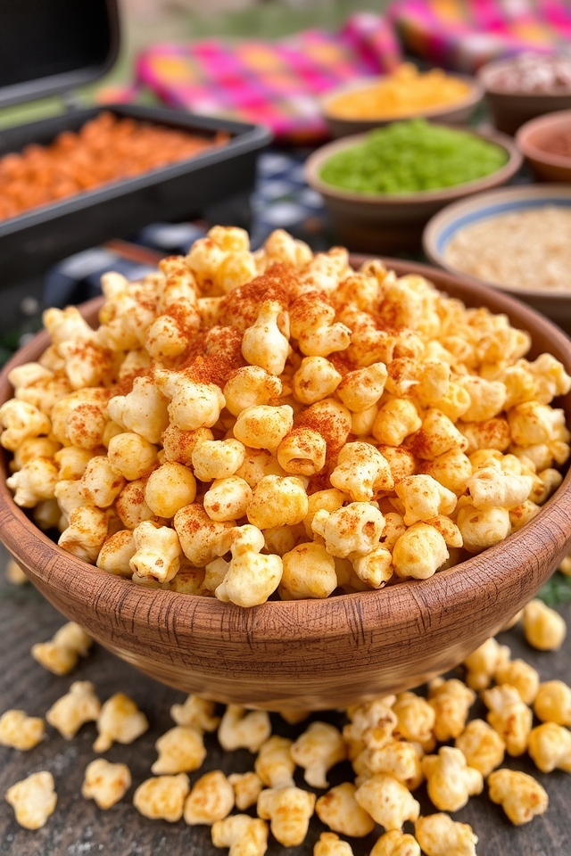 sweet spicy popcorn snack