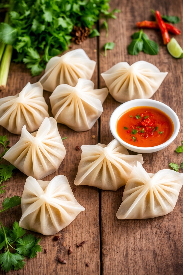 thai chicken curry dumplings