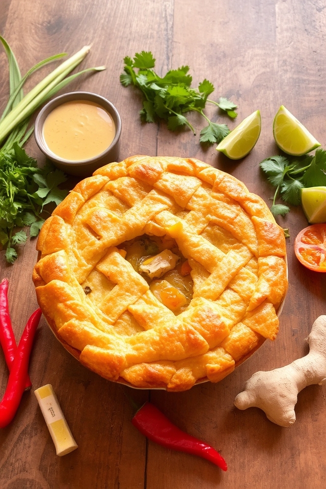 thai coconut curry pot pie