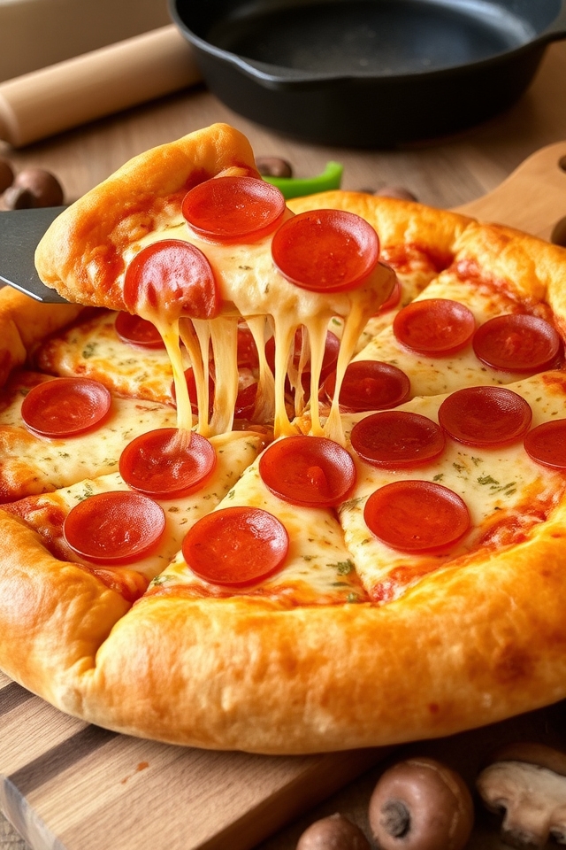 thick cheesy pepperoni delight