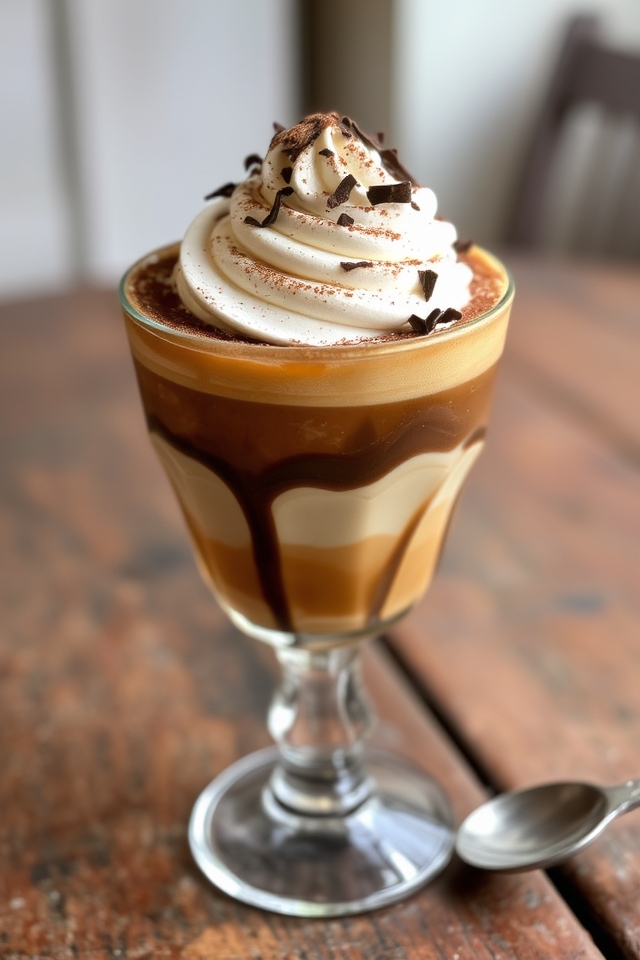 tiramisu inspired creamy beverage
