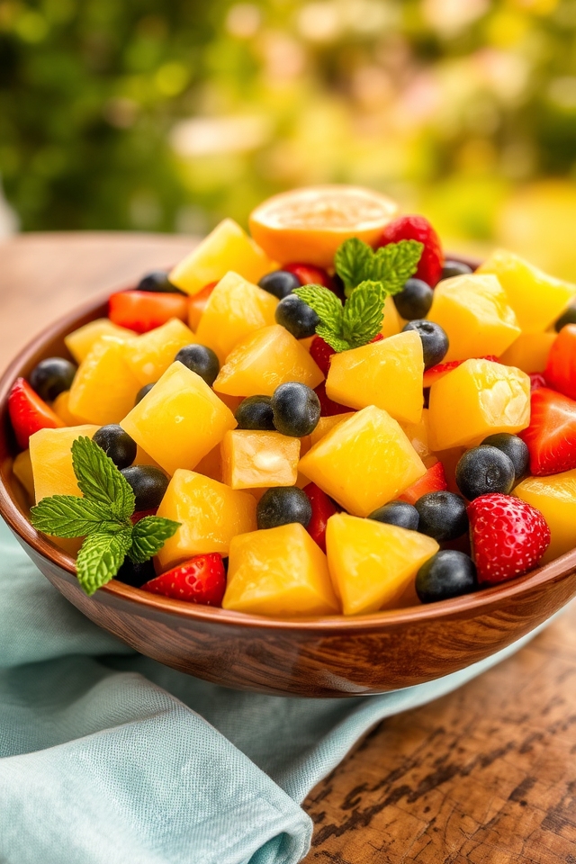 tropical fruit salad refreshment