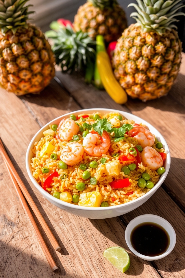 tropical pineapple fried rice