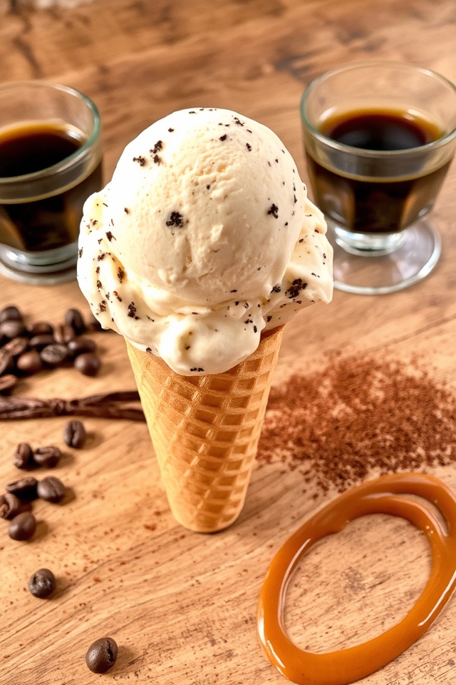 vanilla coffee ice cream delight