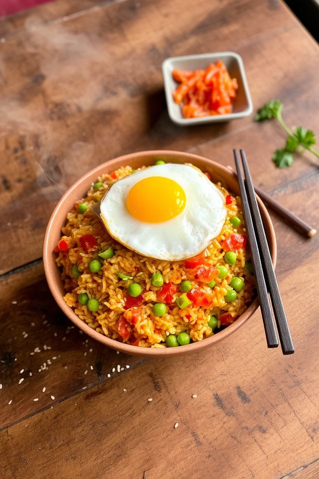 vibrant kimchi fried rice