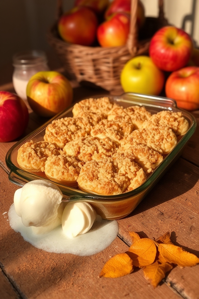 warm apple dumplings delight