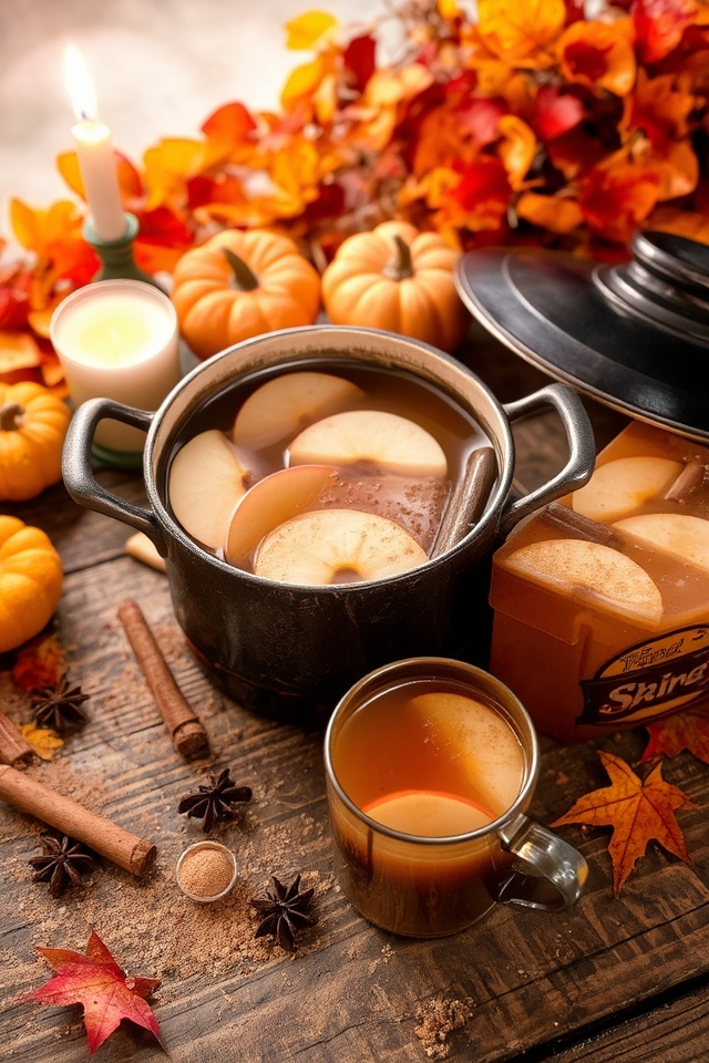 warm spiced apple cider