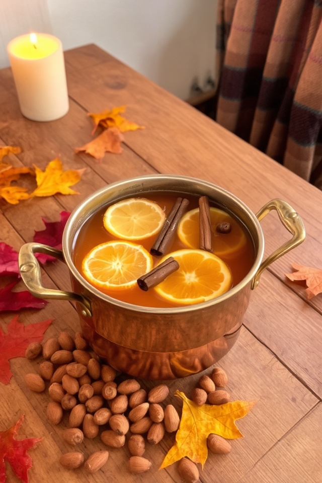 warm spiced citrus cider