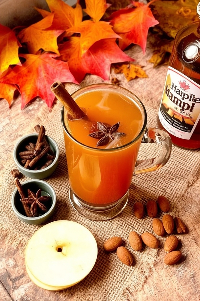 warm spiced nutty cider