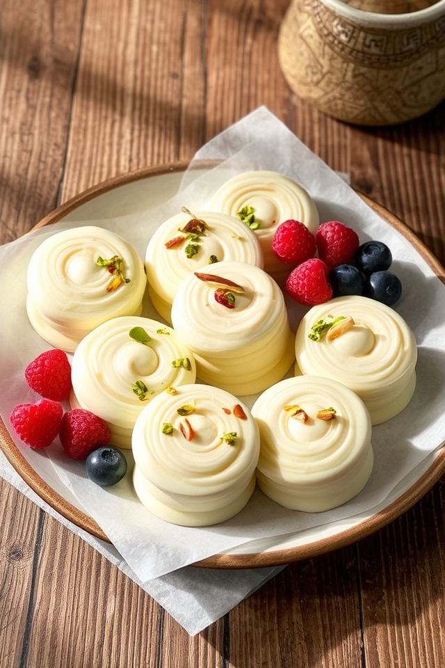 white chocolate marbled indulgence