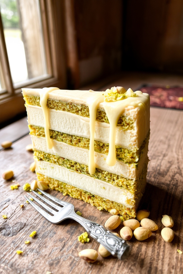 white chocolate pistachio delight