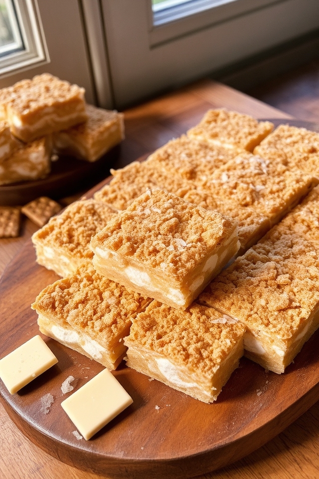 white chocolate s mores dessert bars