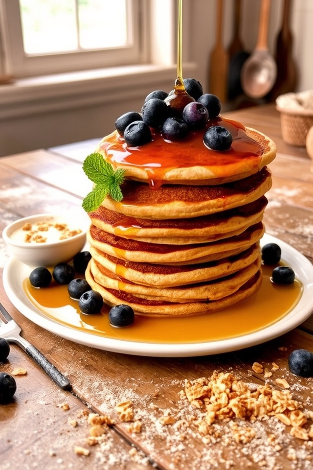 wholesome blueberry pancake delight