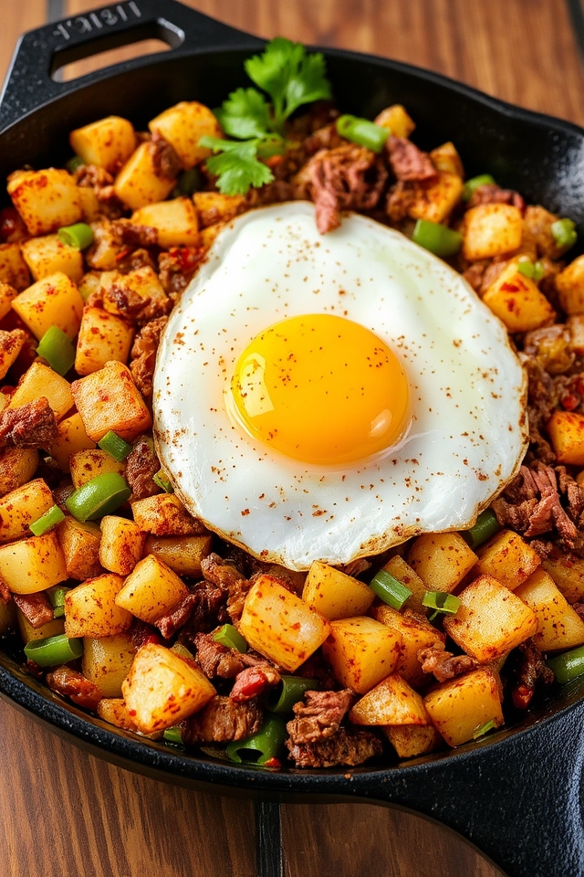 zesty corned beef breakfast hash
