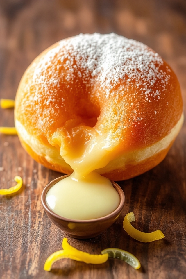 zesty lemon filled indulgence
