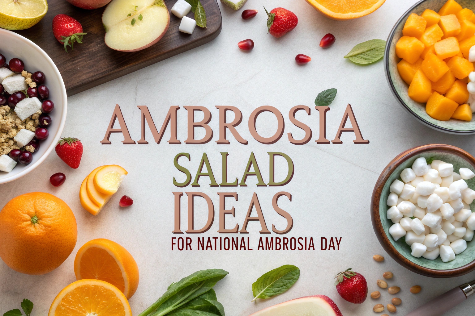 Ambrosia Salad Ideas for National Ambrosia Day