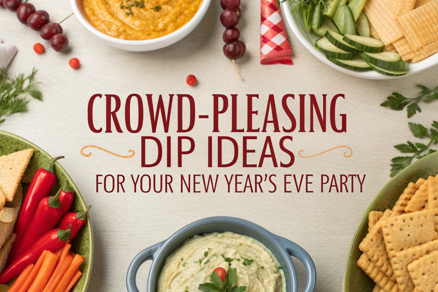 Crowd-Pleasing Dip Ideas for Your New Year's Eve Party