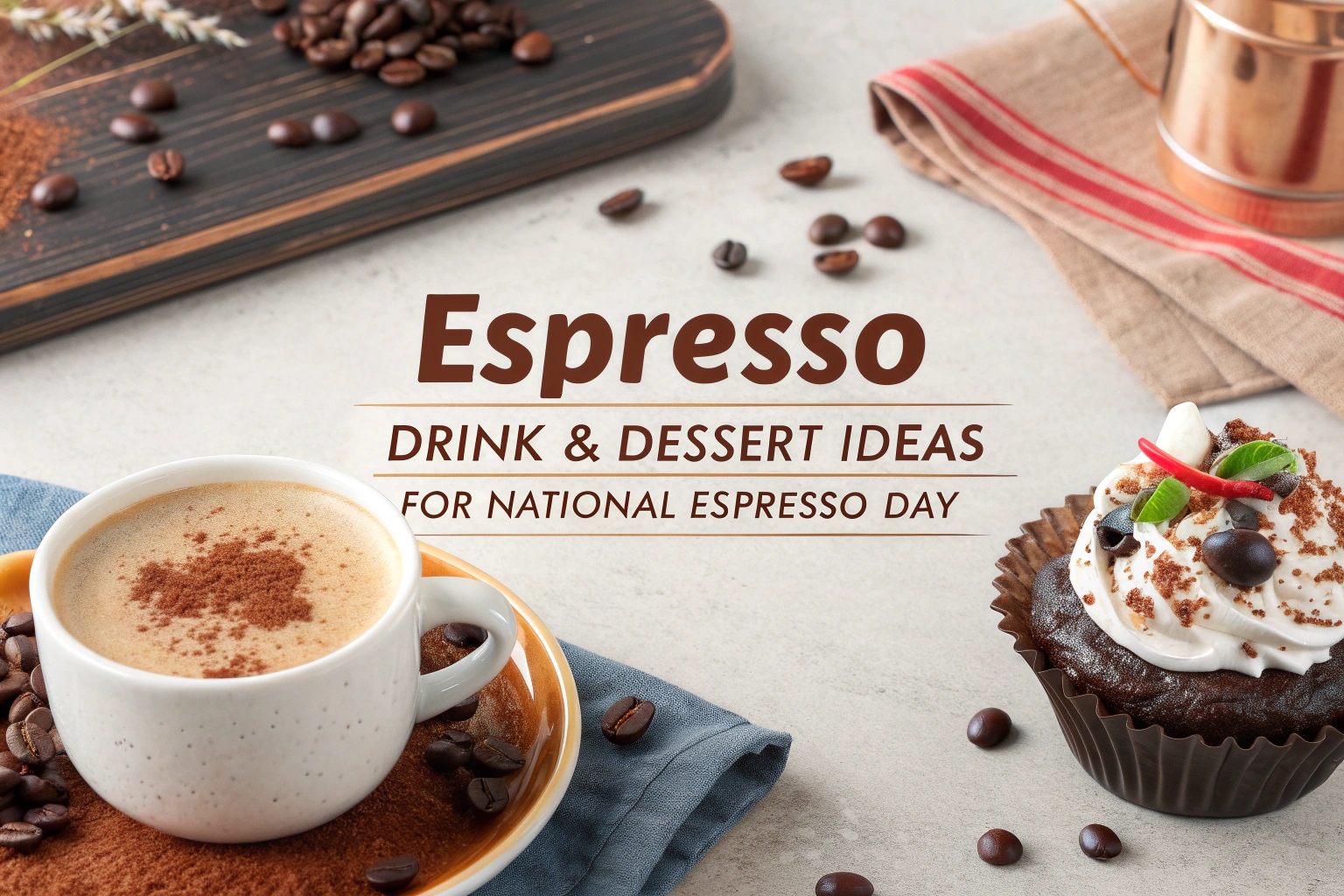 Espresso Drink & Dessert Ideas for National Espresso Day