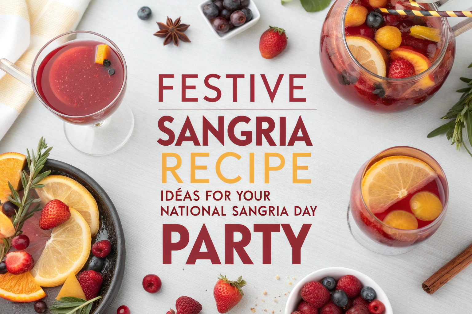 Festive Sangria Recipe Ideas for Your National Sangria Day Party