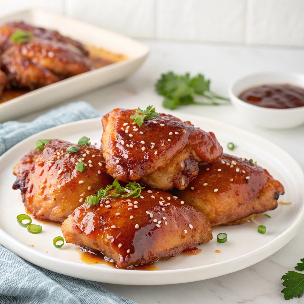 Honey Garlic Glazed Chicken Thighs Recipe