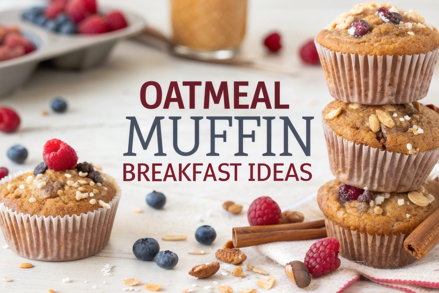 Oatmeal Muffin Breakfast Ideas for National Oatmeal Muffin Day