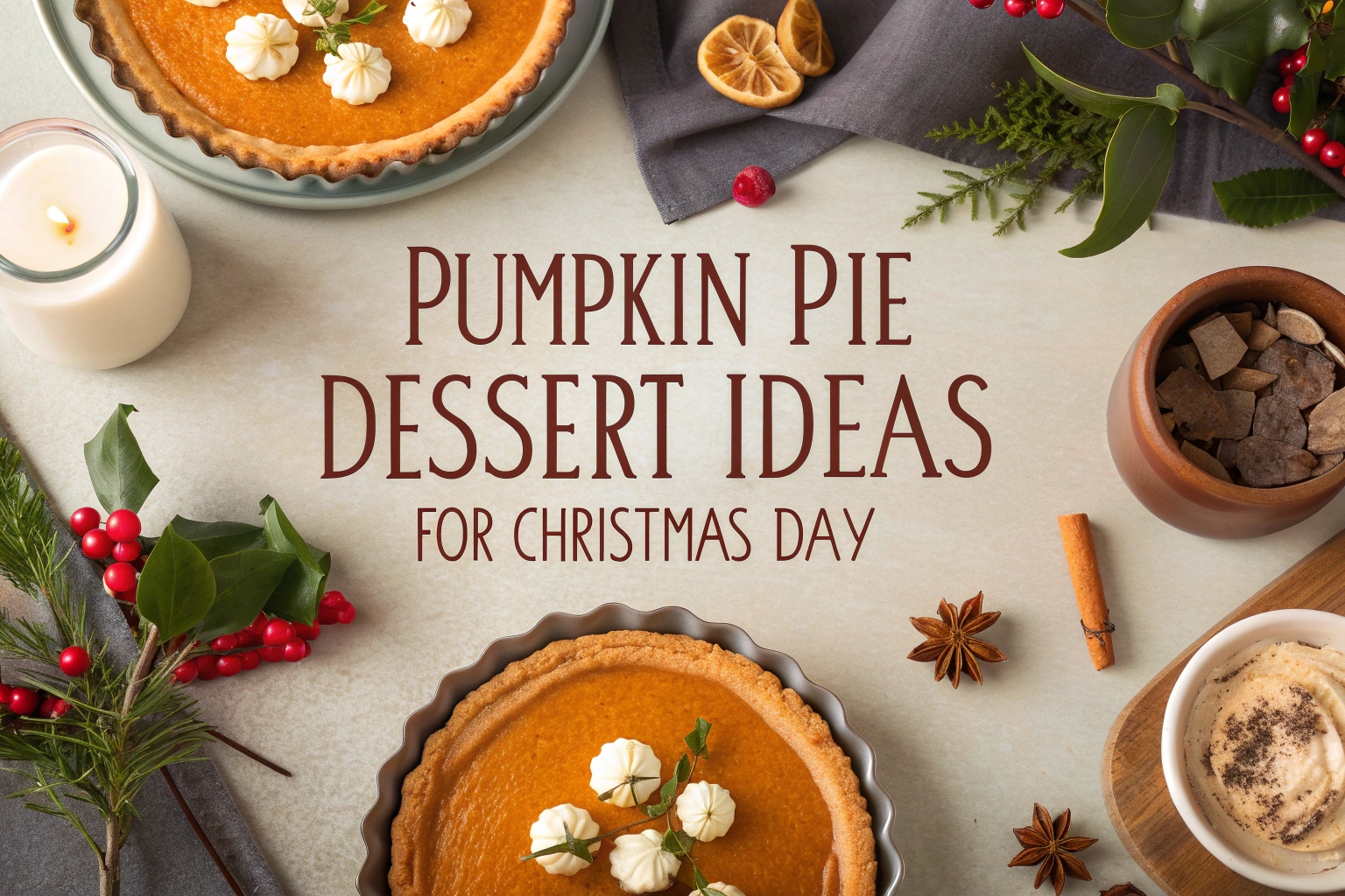 Pumpkin Pie Dessert Ideas for Christmas Day