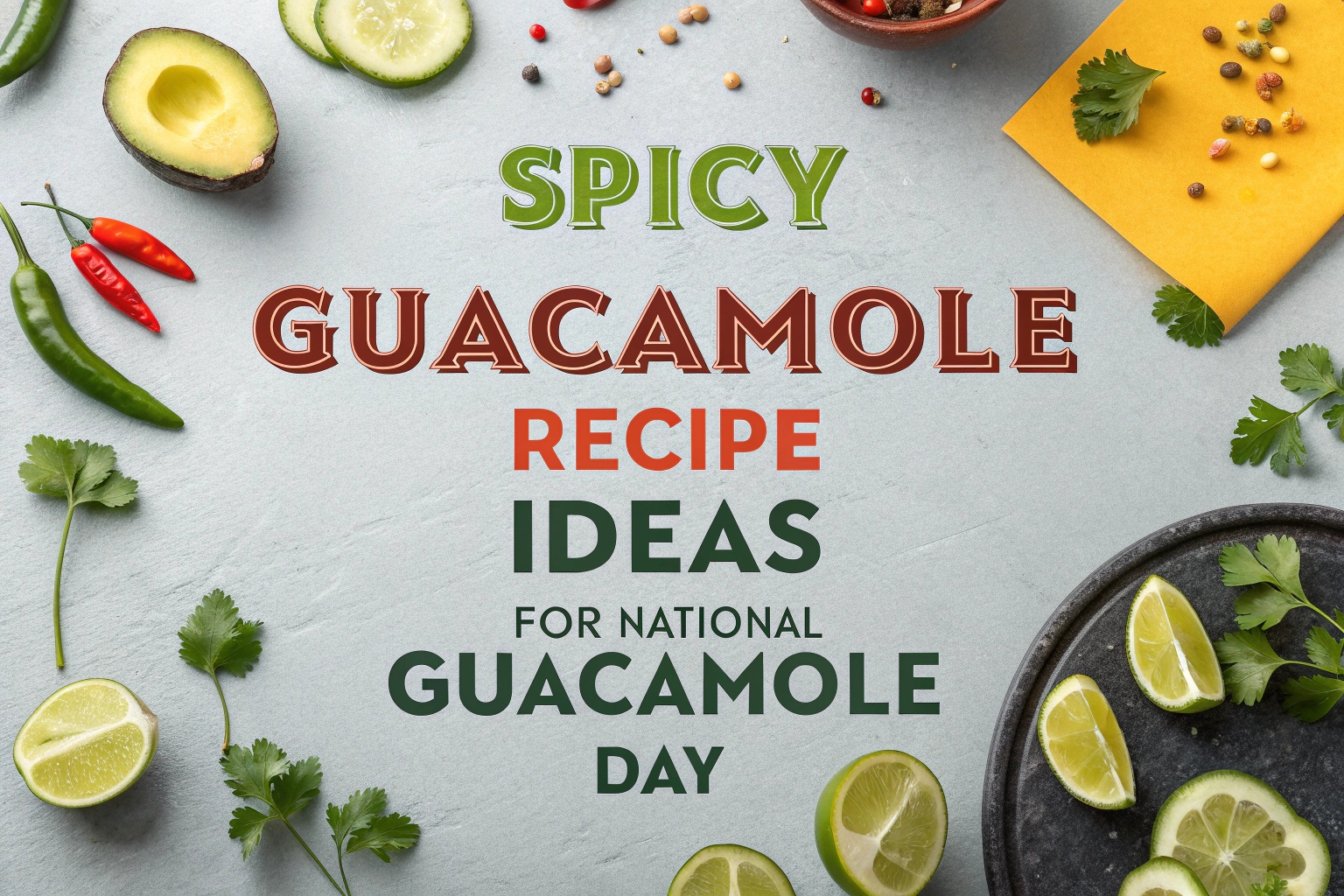 Spicy Guacamole Recipe Ideas for National Guacamole Day