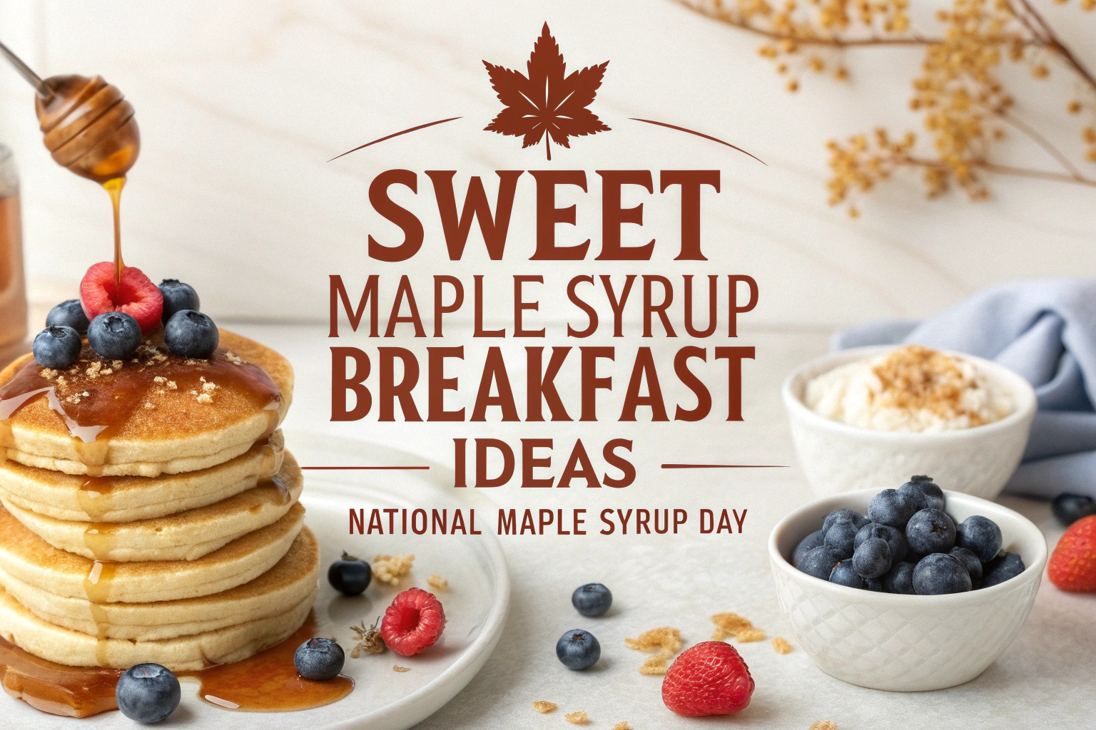 Sweet Maple Syrup Breakfast Ideas for National Maple Syrup Day