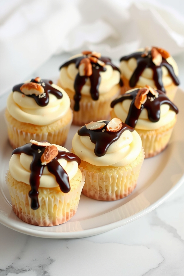 almond joy inspired cupcakes
