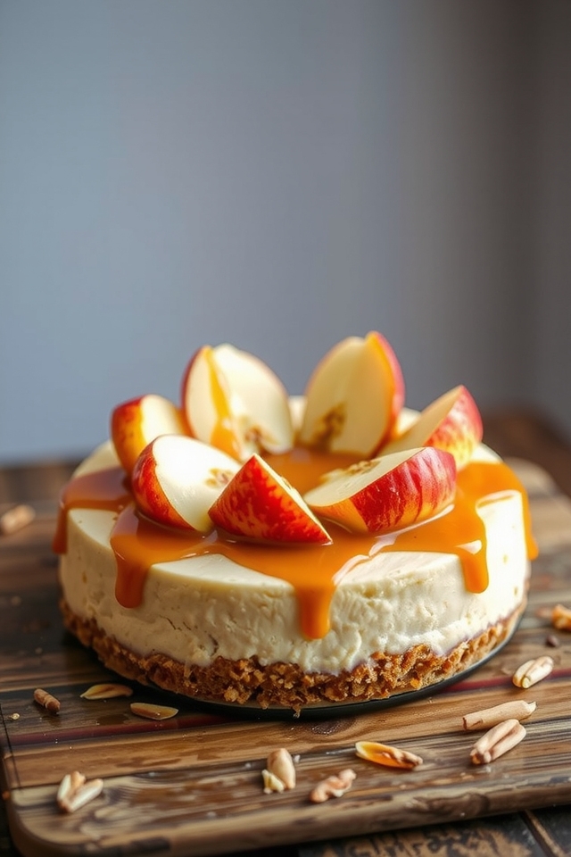 apple infused creamy cheesecake delight