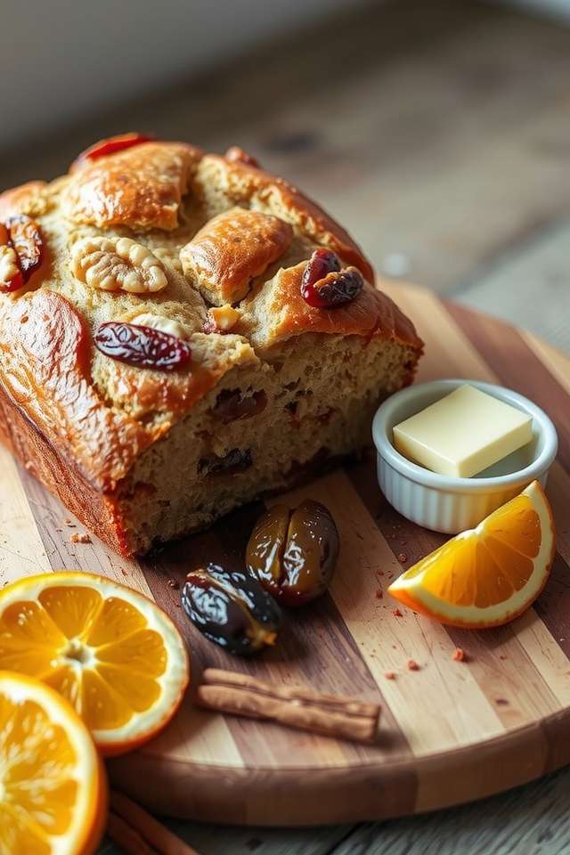 aromatic spiced date bread