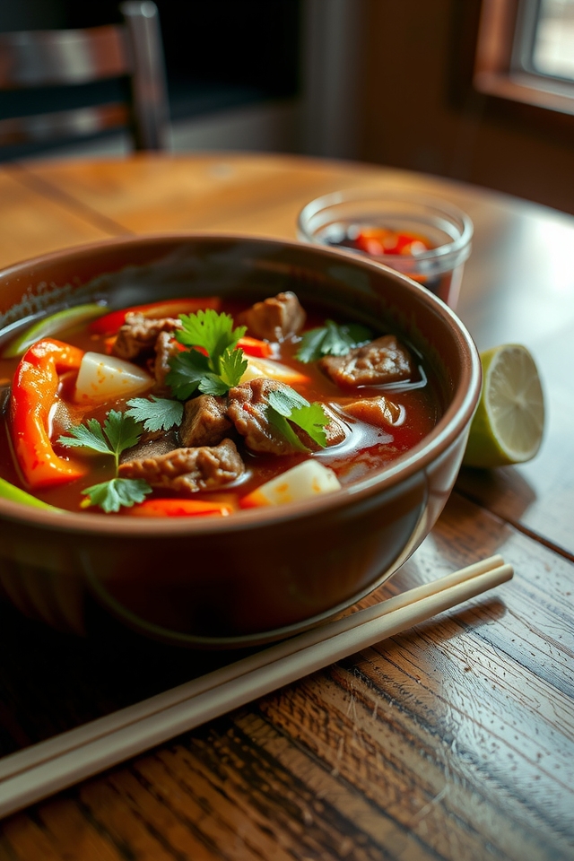 asian flavors in soup