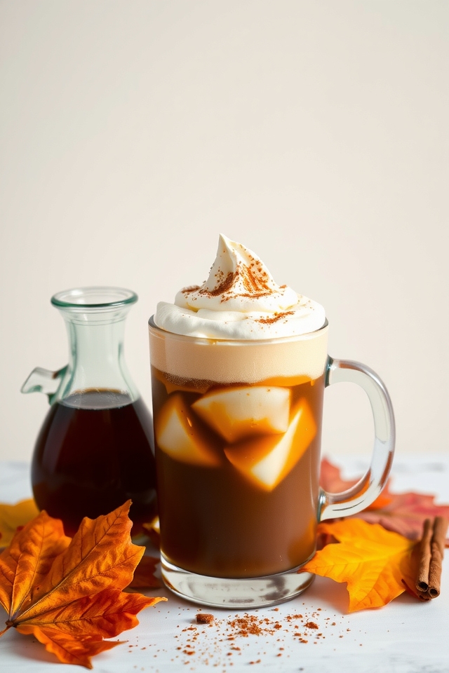 autumn spiced iced coffee delight