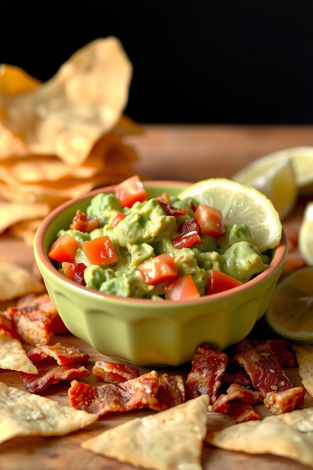 bacon infused avocado dip