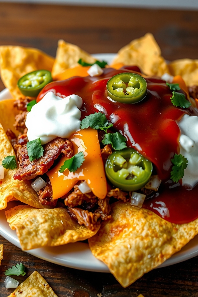 bbq pork nacho goodness