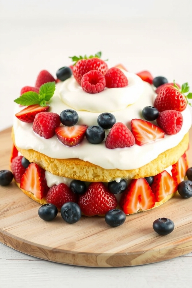 berry yogurt cake delight